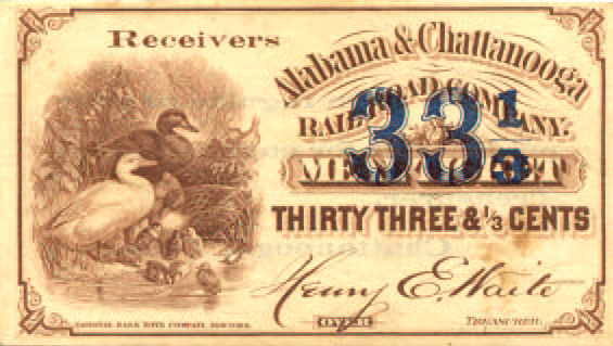 $0.33 G-1368 AL & Chatt scrip